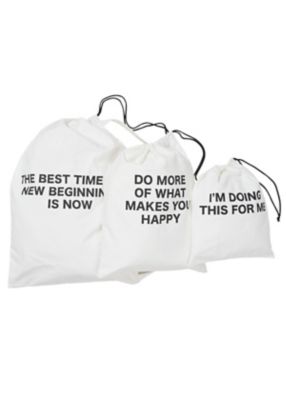 ドローストリング３サイズポーチ